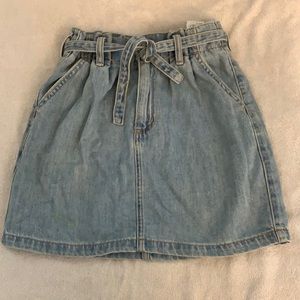 hollister jean skirt
